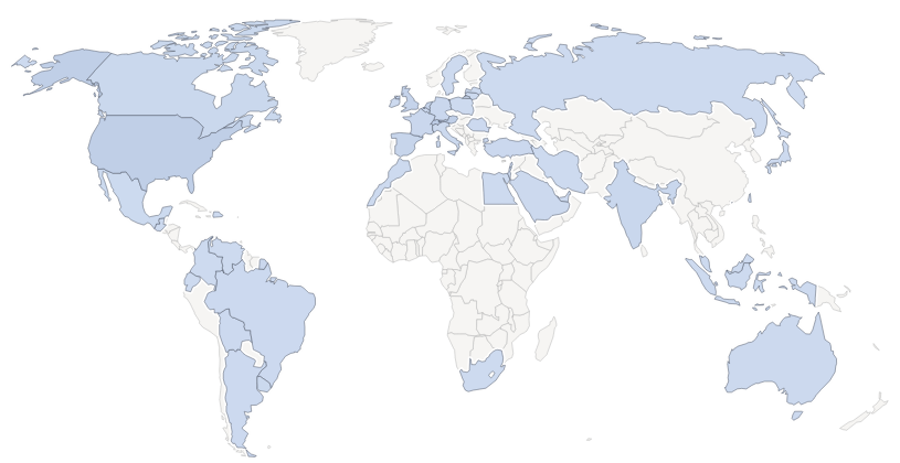 All the countries that requested the version